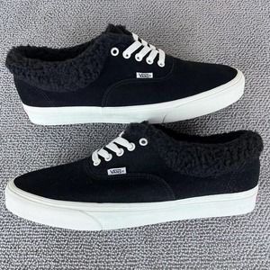 Vans Authentic Cozy Hug Sherpa Lined Black White Shoes Sneakers Men's Size 12